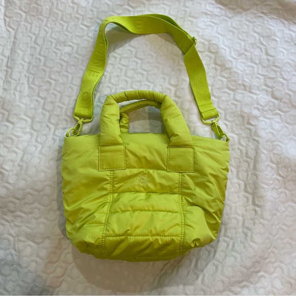 aerie Handbags - Offline By Aerie Puff Love Mini Tote Neon Green/Yellow